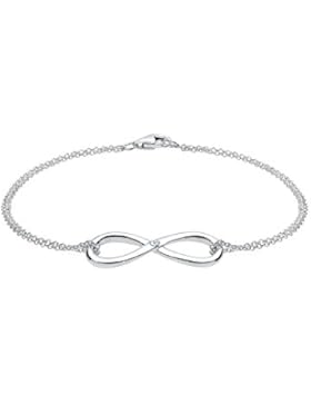 Diamore Damen Armband 925 Sterling Silber Diamant 0,03 ct