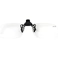 Reading Glasses Clip On Flip Up Magnifying Reading Glasses Magnifiers Lenses Readers Unisex (+4.0)