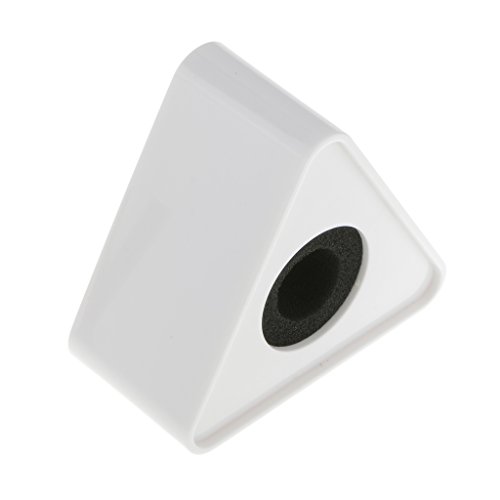 ABS Injection Molding Triangular Microphone Station Logo -Weiss