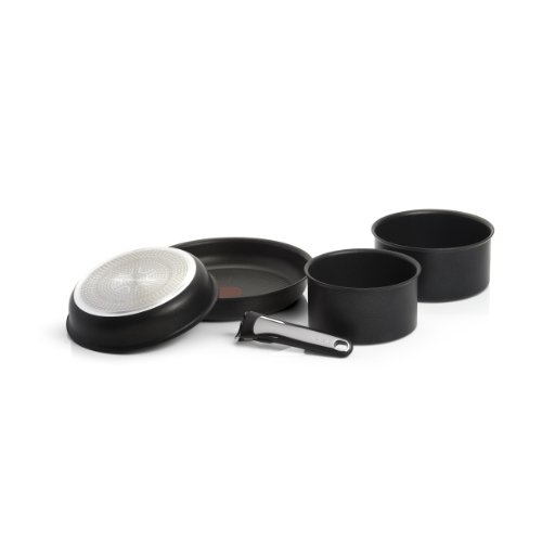 Tefal L3209402 - Set de 5 piezas para inducción, color negro