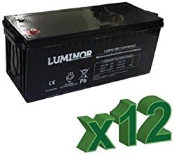 Battery 12V 200Ah AGM Lot 12 Pieces Photovoltaic Electric Vehicles