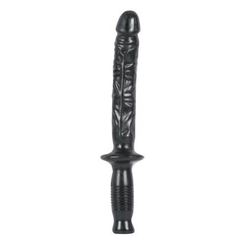 Preisvergleich Produktbild Doc Johnson Man Handler Black Dildo 24cm einführbar