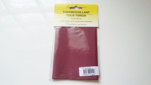 Percale Burgundy Fabric Iron-On Patch – 12 "x 18" Piece Repair Fabric Polyester. Iron-on or Sew Sewing Repair Mending Strengthening Customisation Clothing Pants Shirts -9.5 Jackets Fabrics Upholstery Curtains Cushions Craft Handy