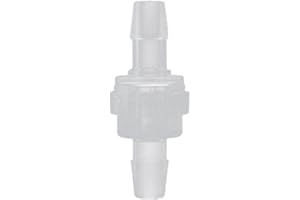 GETTIMORE Plastic Check Valve for Liquid Control Water Diesel Oil Automotive Marine Use (7mm)