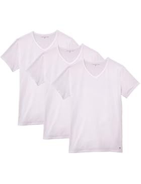 Tommy Hilfiger Herren Unterhemd Stretch V neck premium ess, 3er Pack