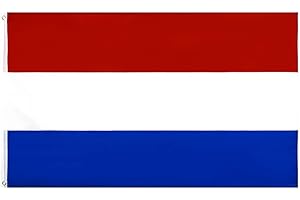 SHONYE Pays-Bas Drapeau 150X90cm - Hollandais Avec 2 Œillets en Métal, Néerlandais aux Couleurs Vives, National Décoré Lors D'événements Sportifs, Fêtes, Défilés