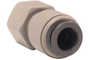 John Guest Raccordo Rapido in Pollici Terminale Dritto Femmina 1/4" Flare - 3/8" Tubo