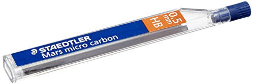 Staedtler 250 05-HB Mars Micro Feinminen, Minendurchmesser 0.5 mm, HB, 12 Dosen mit je 12 Minen