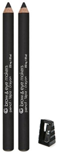 CoverGirl Brow & Eye Makers Brow Shaper & Eyeliner, Midnight Black 500, .06 oz by COVERGIRL