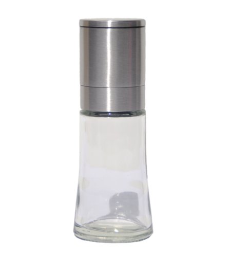 direct&friendly Gewürzmühle Pfeffermühle Salzmühle Glas und Edelstahl mit Keramikmahlwerk