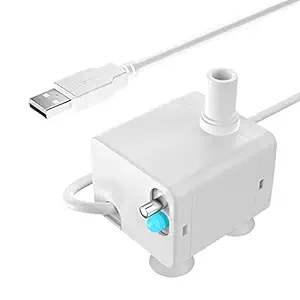 NPET Pet Water Fountain Auto Shut-Off Pump with LED Light for WF020/WF050 Cat Fountain