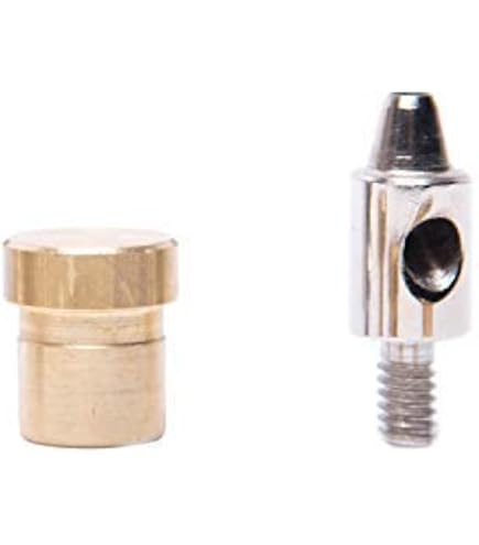 YF STORE Kit de poinçonnage pour cuir 1 mm, 3 mm, 5 mm, 7 mm, 9 mm et presse à main Noir