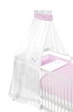 Träumeland TT12504 Himmel für Babybett Krönchen, 160 x 300 cm, rosa