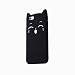 Produktbild Handyhülle iphone 6,Dewanxin 2018 Handyhülle iphone 6,Dewanxin 2018 Limitierte IPhone6 Smiley Gesicht Cartoon Bart Katze Silikon SchutzhülleMuster Design,Stoßfest Tasche/Telefon-Kasten /Handytasche /Holster/Hüllen & Cases/Ultra Dünne Rundum-schutz Kratzfeste Silikon Hülle Bumper Kratzfeste,Scratch-Resistant Schale Protective Skin Handyhülle Handy-etui Gelten für iPhone 6 (iPhone6, Schwarz)