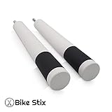 Support mural pour vélo de course, vélo et VTT en différentes couleurs - Le support de vélo en bois et cuir a été fabriqué à la main - Le rangement optimal de vélo dans la maison - Rennrad Weiß