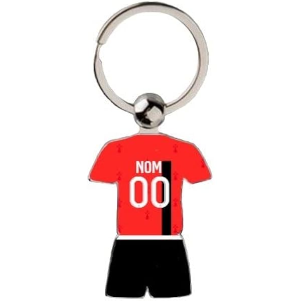 Porte-Clé Maillot Football Personnalisable - Paris, France, Allemagne 2022-2024