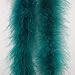 Produktbild CUSHY 5Pcs / lot 200cm (79 Zoll), blau, grün gefärbt Huhn-Feder-Streifen-Hochzeit Marabou Feder-Boa-Türkei-Feder-Boa: B-Blau