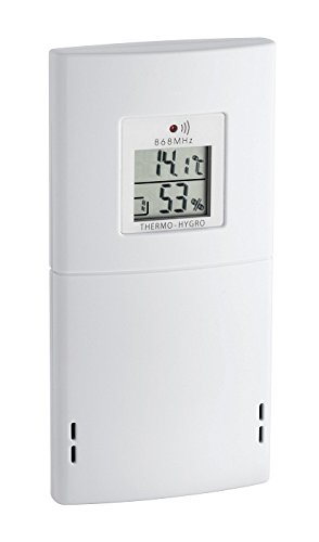 TFA Dostmann 35,1128,08 Slim Touch Radio-Controlled Weather Station with Touch-Screen and outdoor temperature and air humidity via transmitter