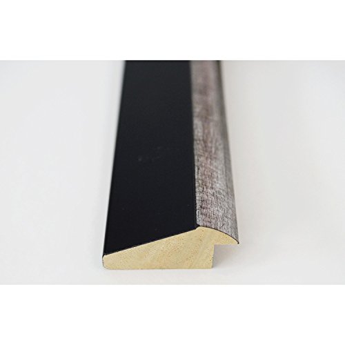 Spiegel Wandspiegel Badspiegel – Lüneburg 4,6 – Schwarz mit silber – 200 Größen zur Auswahl – handgefertigt – 60 x 120 – AM – Modern, Shabby, Vintage - 5