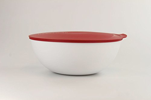 TUPPERWARE Allegra 5,0 L rot weiß Servier Schüssel Schale Servierschalen - 5