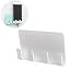 Produktbild Y56 handy Mauer Halter Holder Telefon Ladegerät an der Wand befestigtes 4 Haken Speicher Aufhänger Gestell Badezimmer hängender Halter (Weiß)