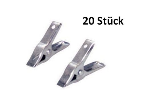 20 Stück Klemmen Metall 50 mm