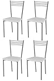sillas cocina aluminio El modelo Elena by Tommychairs es versatil y se adapta perfectamente a la cocina o el comedor, con su diseño moderno y elegante que garantizará un estilo único a sus instalaciones