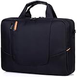 Laptop Shoulder Bag 15.6 Inches Black - Mens Messenger Bag Laptops Computer Carry Case 15.6"