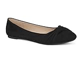 Punta redonda MaxMuxun Bailarinas Puntera Redonda Plana Cómoda para Oficina Ballet Negra para Mujer Talla 37 EU