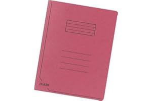 Falken 80001357 Teczka do kopert, karton Manila, do formatu A4, 350 g/m², czerwona