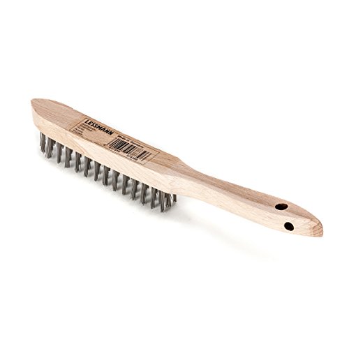 Lessmann 100031 Hand-Drahtbürste, 3-Reihig Stahldraht - 2