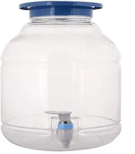 Khicha Trade Co Plastic Bottle Water Jar Dispenser Stand (9 L, White)