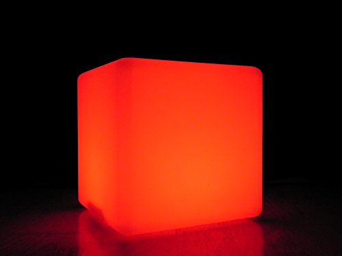 7even® LED Design Cube / LED Leuchtwürfel / Hocker, Sitzwürfel, Tisch, Akku oder Netzbetrieb, Fernbedienung - 2