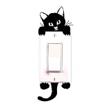 Generic Katze Wandaufkleber Lichtschalter Dekor Abziehbilder Kunstwand Baby Kinderzimmer
