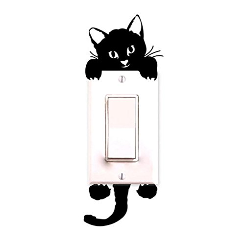 Generic Katze Wandaufkleber Lichtschalter Dekor Abziehbilder Kunstwand Baby Kinderzimmer