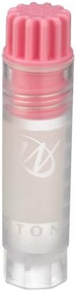 Wheaton W985918 Polypropylene Conical 2mL CryoElite Cryogenic Freestanding Vial, with Writing Patch and Internal Threaded Pink Cap (Case of 500)