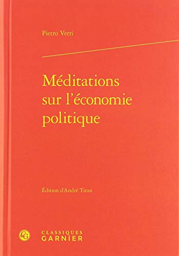 Méditations sur l'économie politique Méditations sur l'économie politique