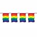 Produktbild Folat Party Dekorationen 10 Meter Wimpelkette Flaggen –, Rainbow Squares