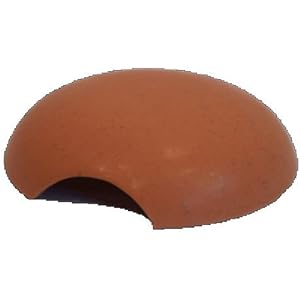 Namiba Terra 7134 Schlangenhöhle, rund 19 cm, Terra-Puzzle Unterschlupfschale, rot glasiert