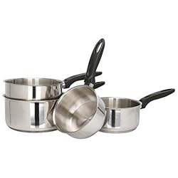 Pradel Heritage LOT 4 CASSEROLES INOX 14-16-18-20 CM