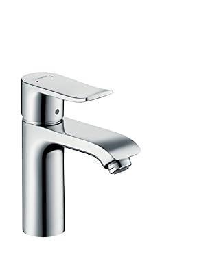 Hansgrohe Mitigeur de Lavabo de Salle de Bain Metris 110 avec Tirette de Vidage EcoSmart Chrome 31080000