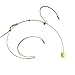 Produktbild Beige Pro Headworn Dual Earhook Headset Mikrofon Omni-directional Microphone Mic for AKG/Shure/Sennheiser Wireless Bodypack Transmitter (Mini 3 Pin XLR Connector-AKG)