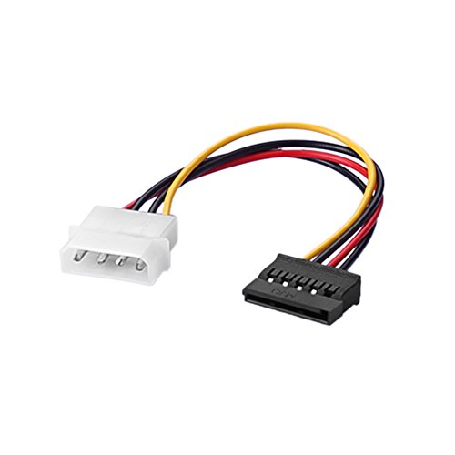 Preisvergleich Produktbild SIENOC S-ATA Stromkabel 1x 4pin Stecker an 15pin Buchse Molex SATA Strom Adapter, Länge: ca. 15cm (1Pcs)