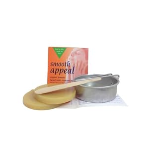 Six Smooth Appeal Facial Hair Remover Wax - Microwave Formula Plus Kalo Hair Growth Inhibitor Spray - Image 2