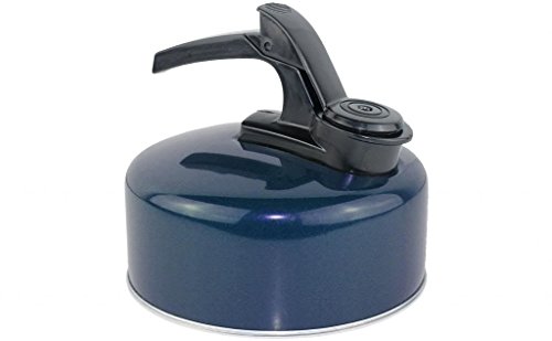 Preisvergleich Produktbild Yellowstone 1 Liter Pfeifkessel, Metallic, blau