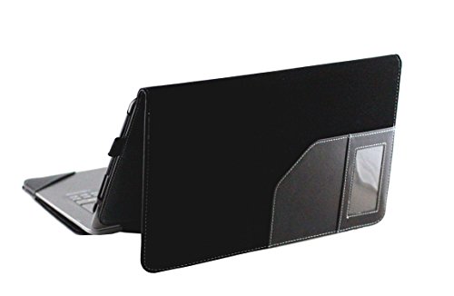 Navitech Leder Case / Cover passt mit oder ohne Docking Keyboard mit verstellbarem Stand für das Acer Aspire Switch 10e - 2