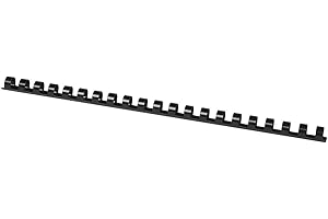 OFFICER PRODUCTS Binding Combs Office Products A4 12mm (95 Sheets) 100 Pcs Black/Presentation/Type-21 Rings/Kind-Spiral/Material-Plastic/Colour-Black/Format-A4 / Size-12mm