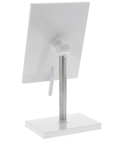 Kosmetex Großer Stand-Spiegel, weiß mit Drehscharnier -Griff 16 x 21 cm Kosmetik-Spiegel neigbar, Groß - 5