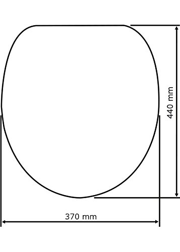 WENKO 18901100 Premium WC-Sitz Madeira – Absenkautomatik, rostfreie Fix-Clip Hygiene Edelstahlbefestigung, antibakteriell, Kunststoff – Duroplast, 37 x 44 cm, Weiß - 4