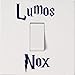 Produktbild Lumos Nox Aufkleber für Lichtschalter - Harry Potter - Schwarz - Qualitätsfolie